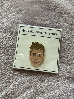Justin Bieber Enamel Pin - Drake General Store NWT